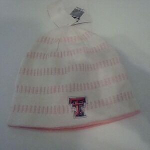 TEXAS TECH RED RAIDERS BEANIE KNIT‎ TOBOGGAN SKI HAT CAP VINTAGE 00S Y2K W1